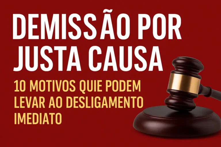 Demissão por Justa Causa na CLT: 10 Motivos que Podem Levar ao Desligamento Imediato